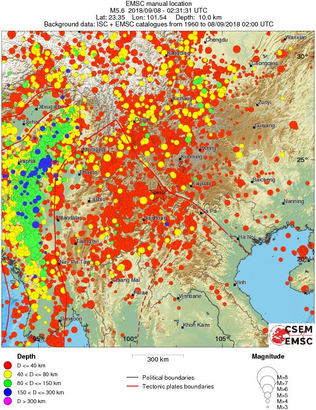 wide historical seismicity