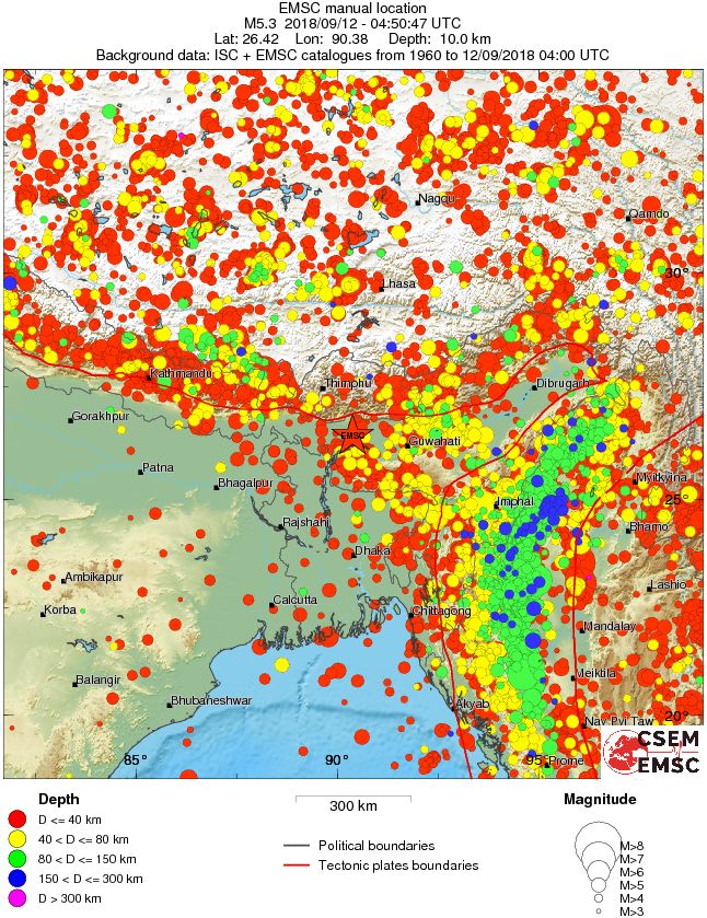 wide historical seismicity