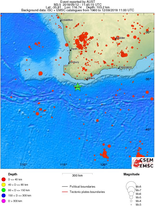 wide historical seismicity