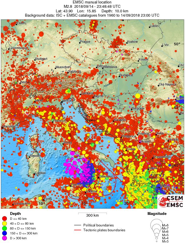 wide historical seismicity