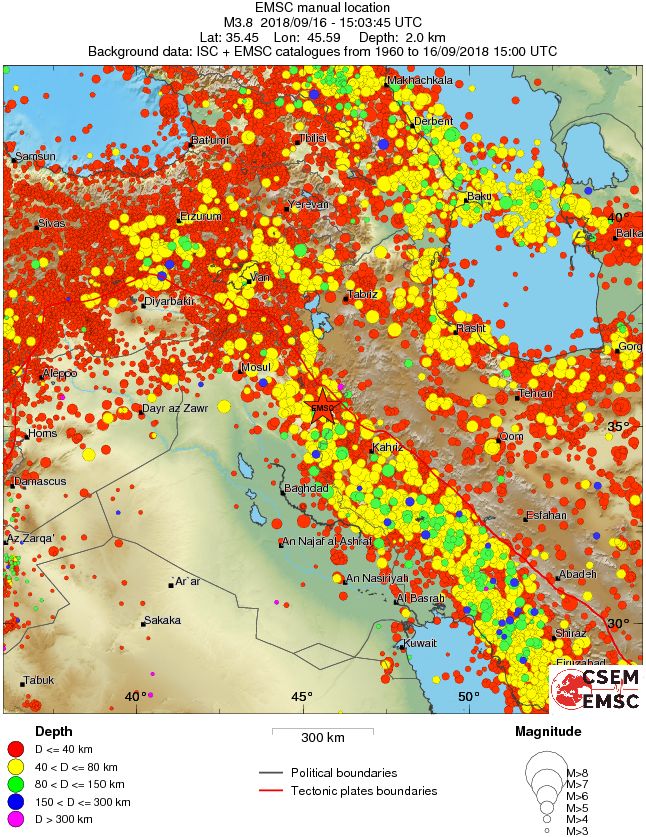 wide historical seismicity