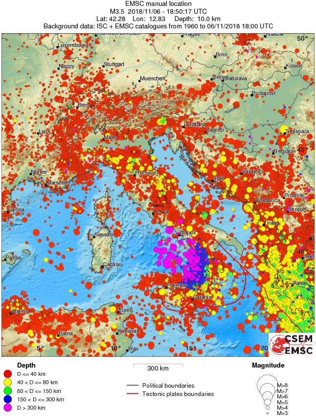 wide historical seismicity