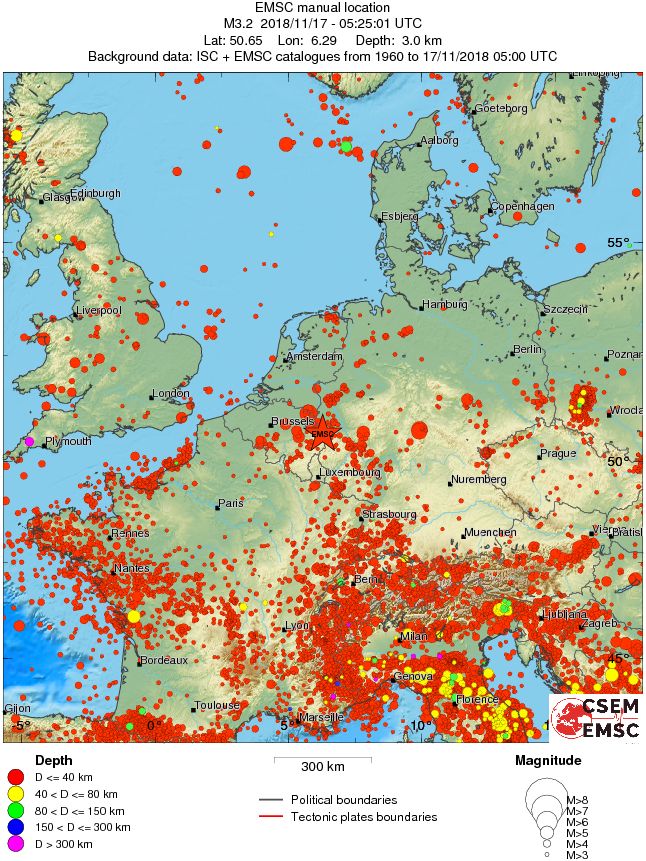 wide historical seismicity