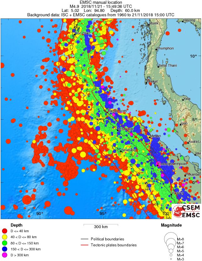 wide historical seismicity