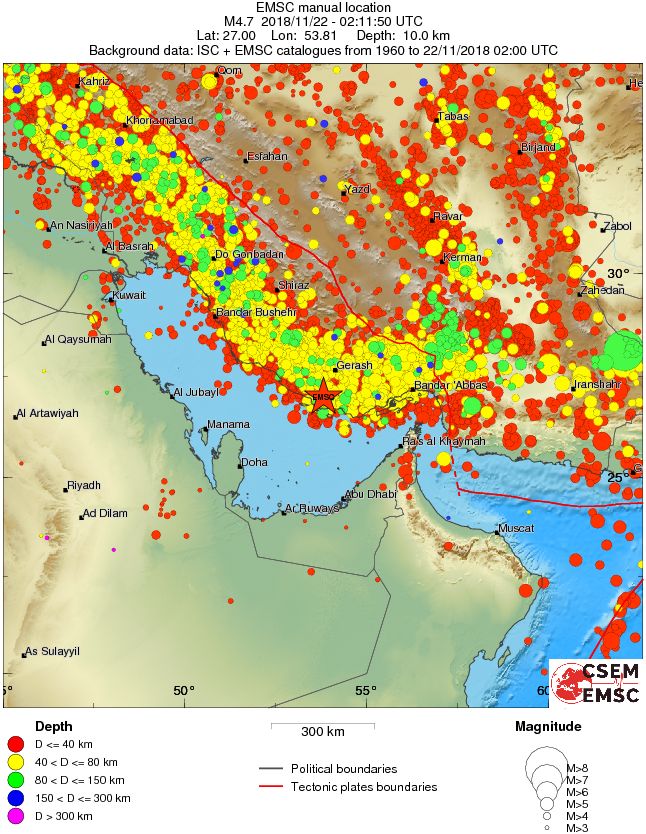 wide historical seismicity