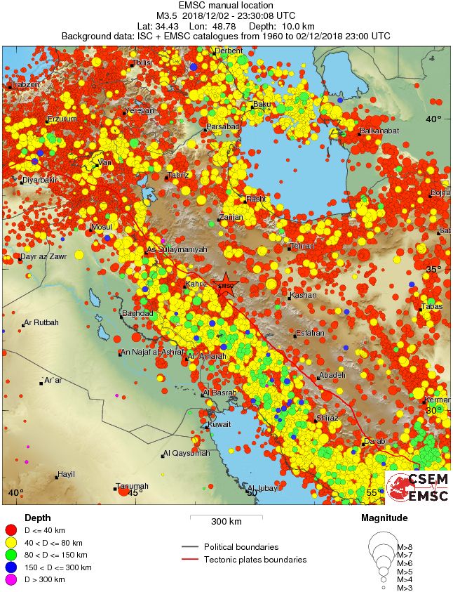 wide historical seismicity