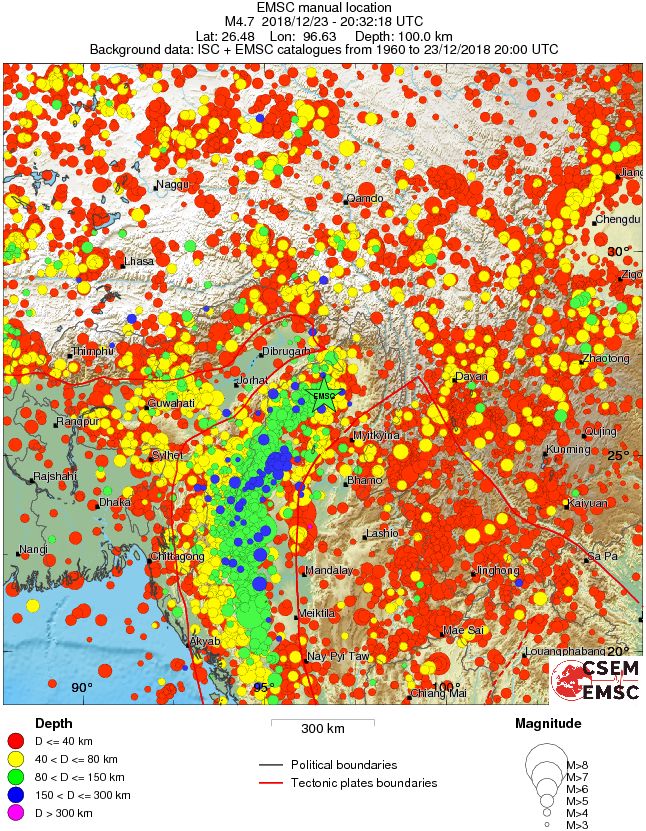 wide historical seismicity