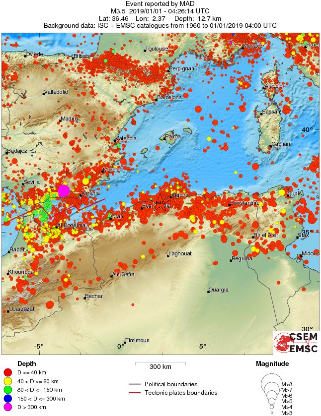 wide historical seismicity