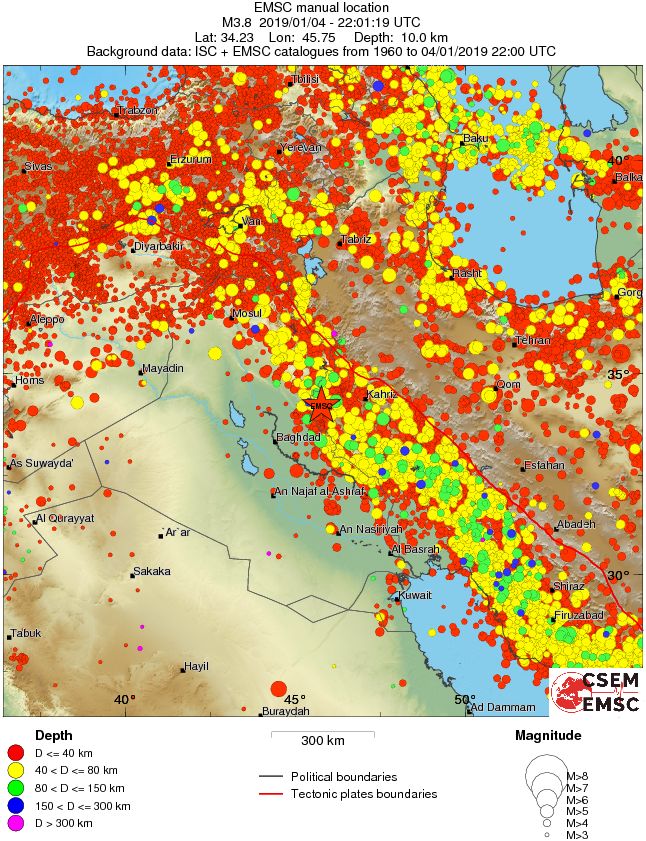 wide historical seismicity