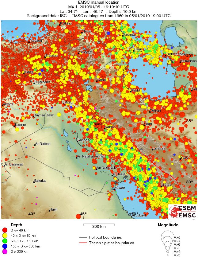 wide historical seismicity