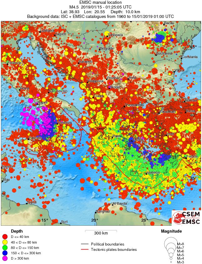 wide historical seismicity