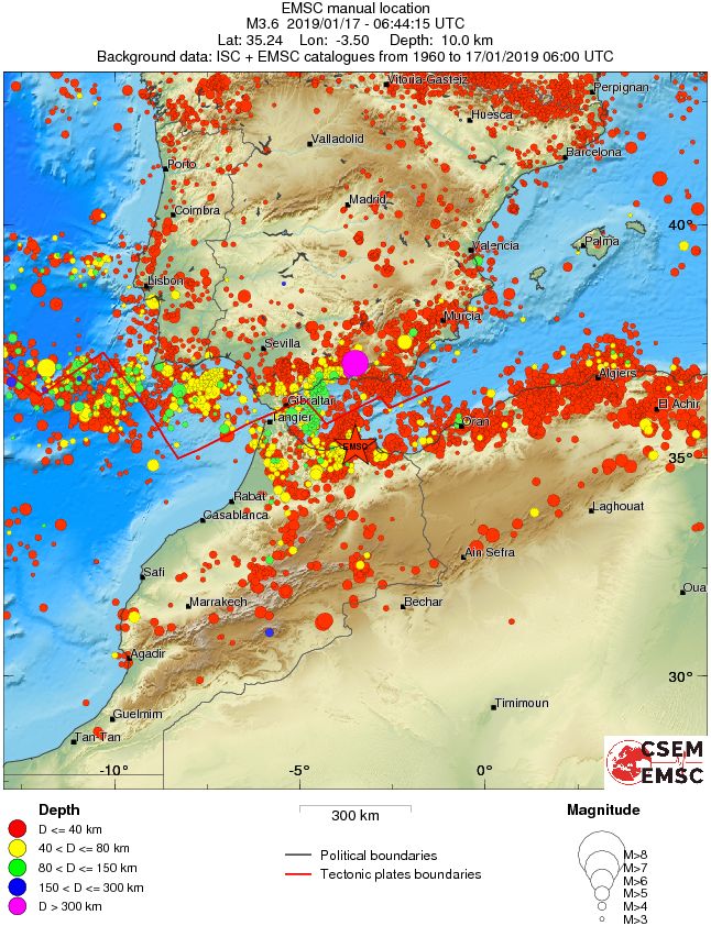 wide historical seismicity