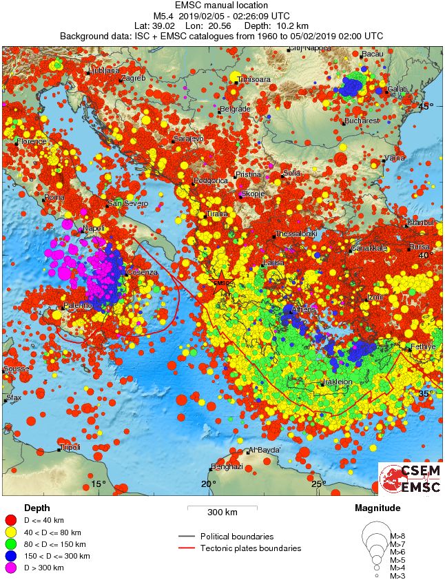 wide historical seismicity