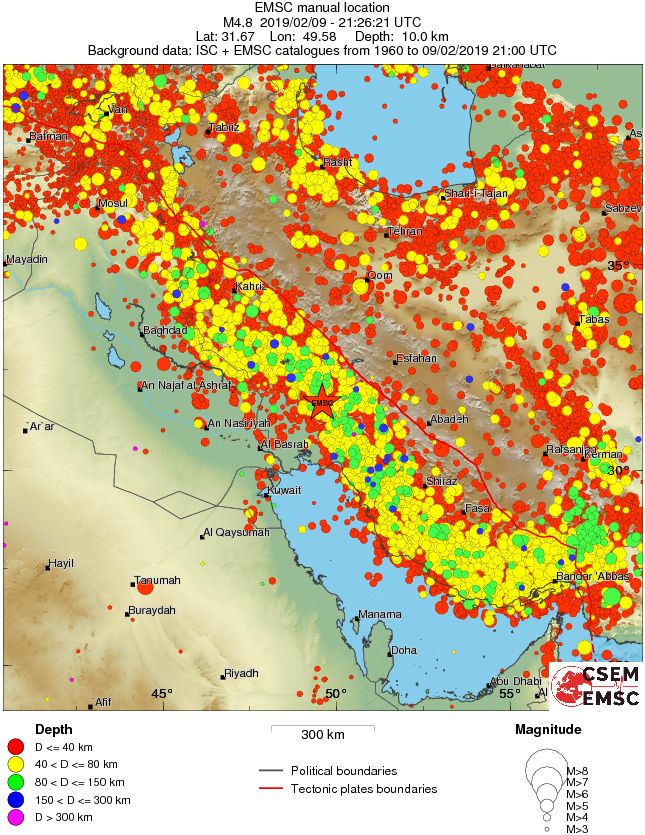 wide historical seismicity