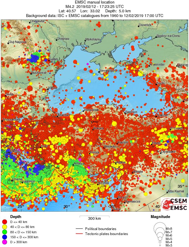 wide historical seismicity
