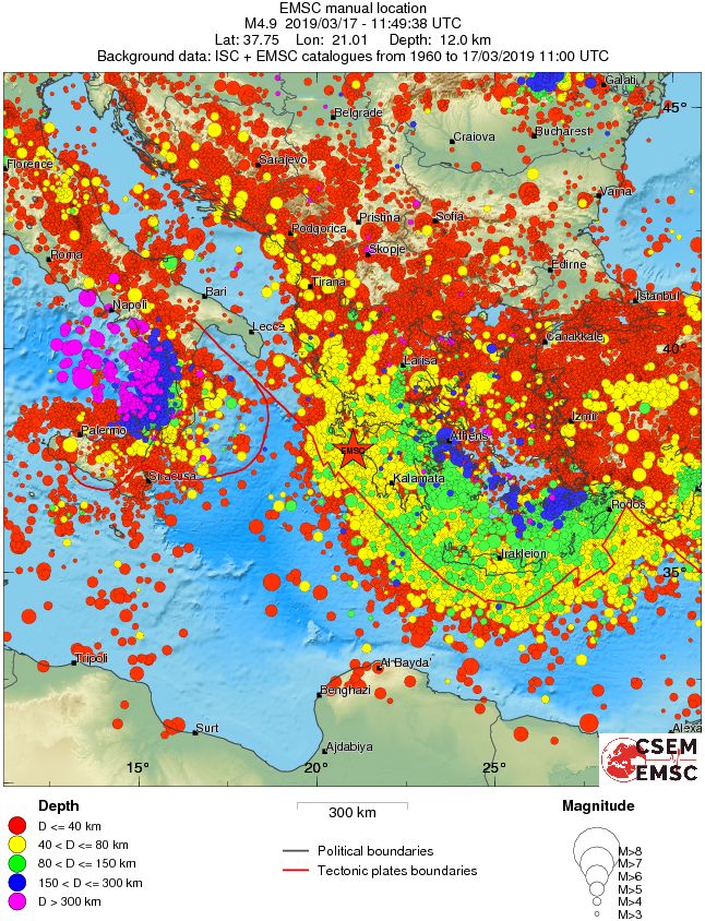 wide historical seismicity