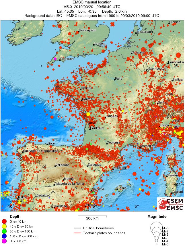 wide historical seismicity