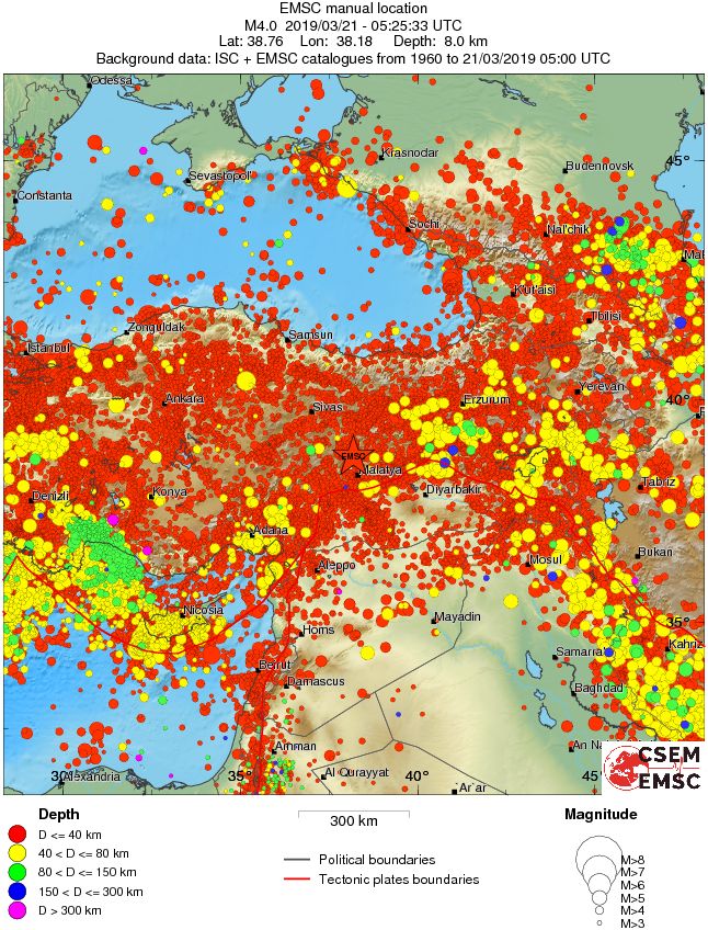 wide historical seismicity