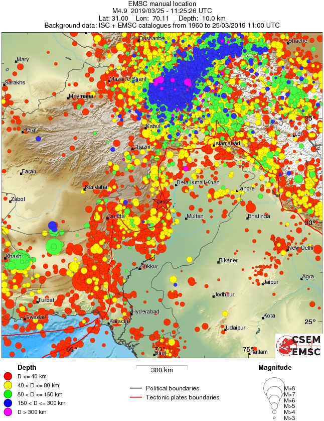 wide historical seismicity