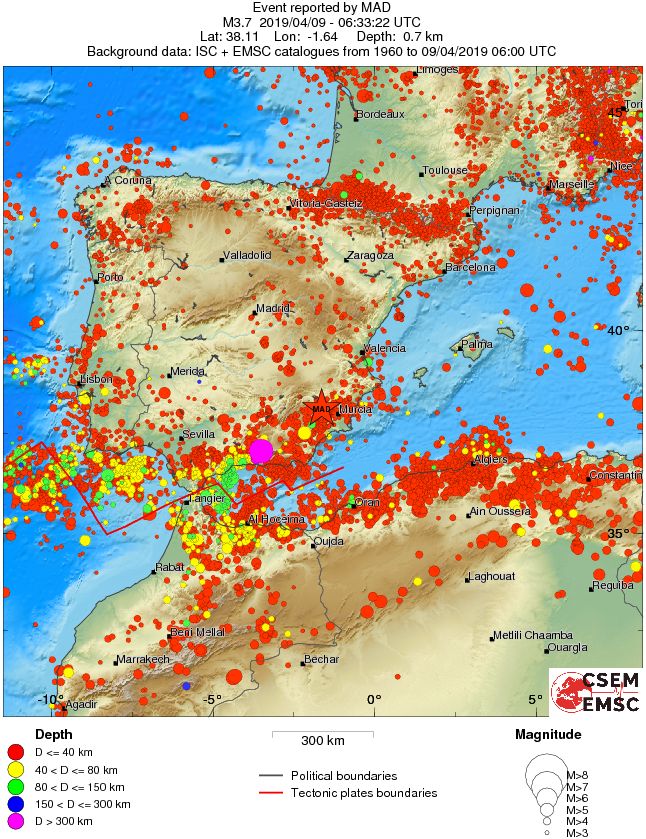 wide historical seismicity