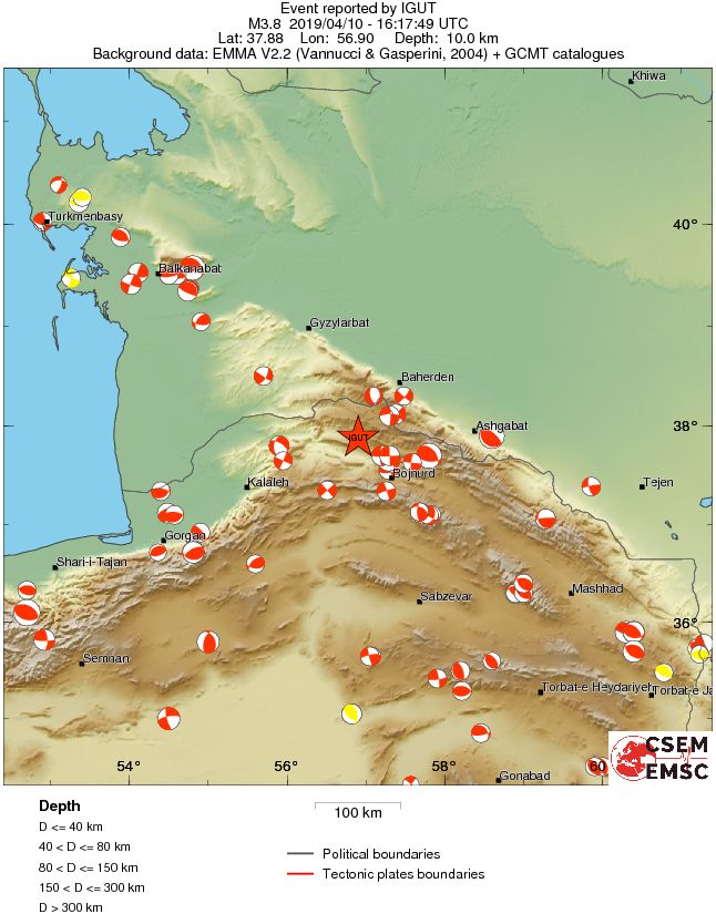 Regional moment Tensor
