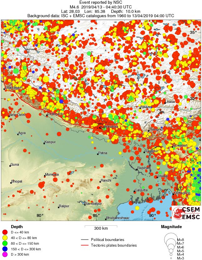 wide historical seismicity