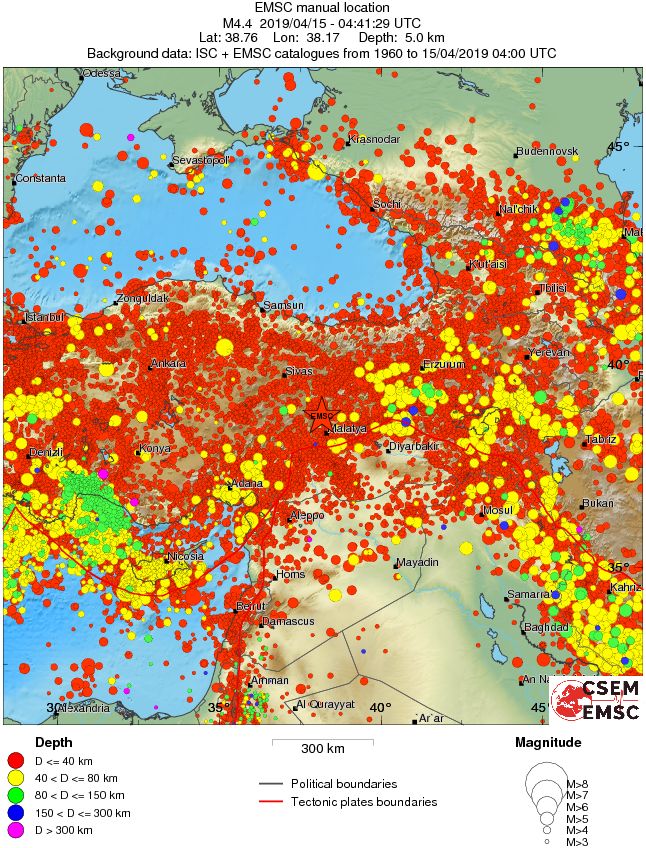 wide historical seismicity