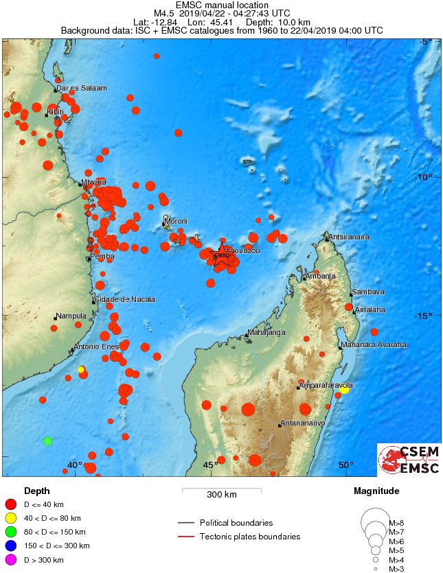 wide historical seismicity