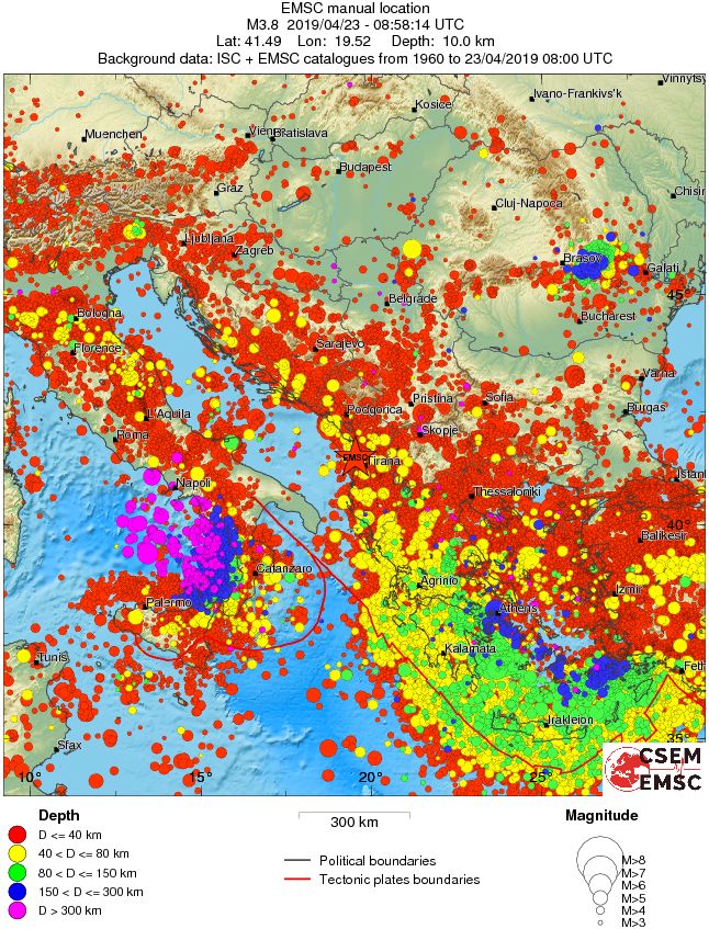 wide historical seismicity