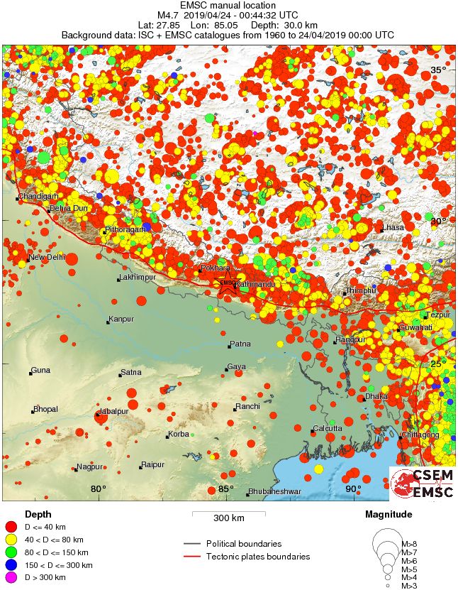 wide historical seismicity