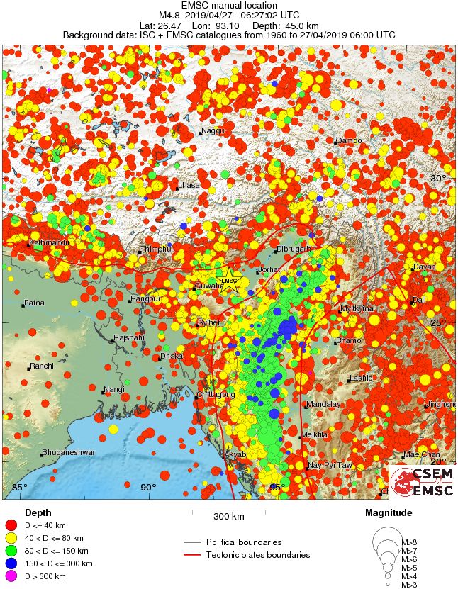 wide historical seismicity