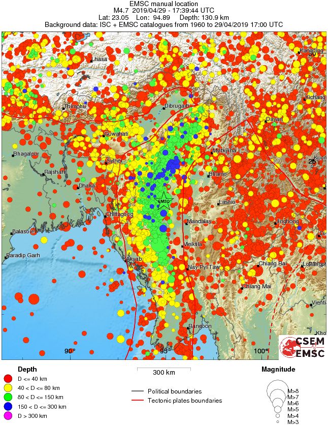 wide historical seismicity