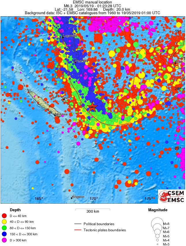 wide historical seismicity