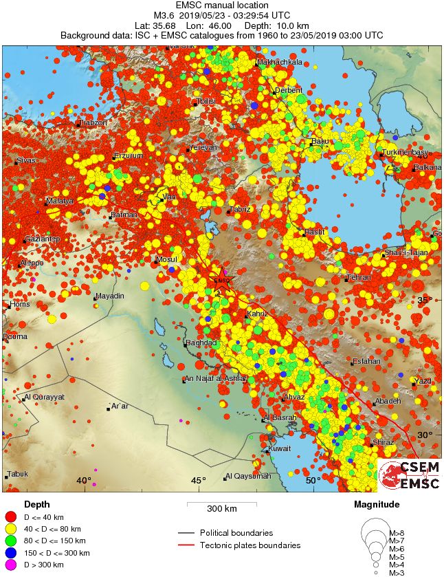 wide historical seismicity