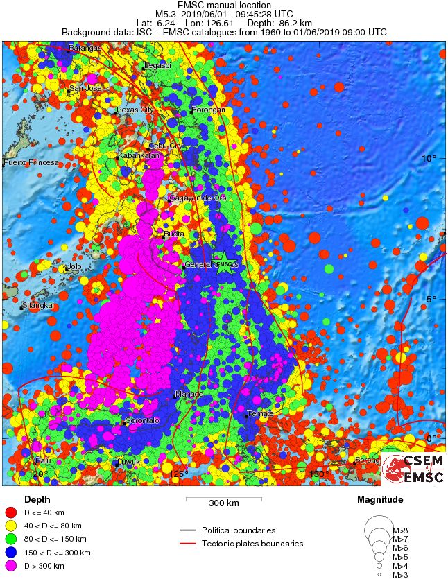 wide historical seismicity