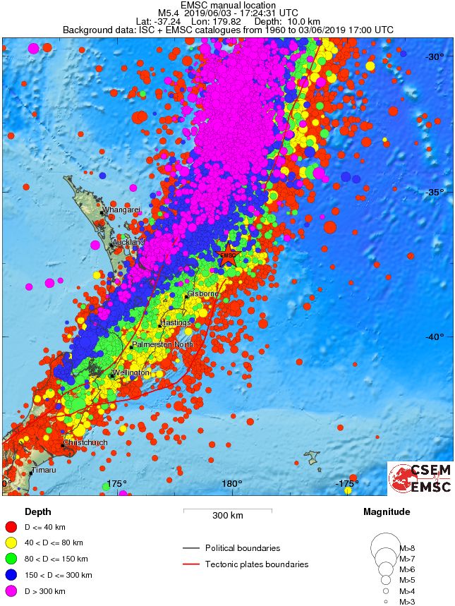 wide historical seismicity