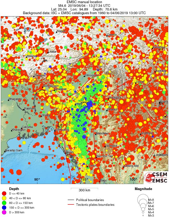 wide historical seismicity