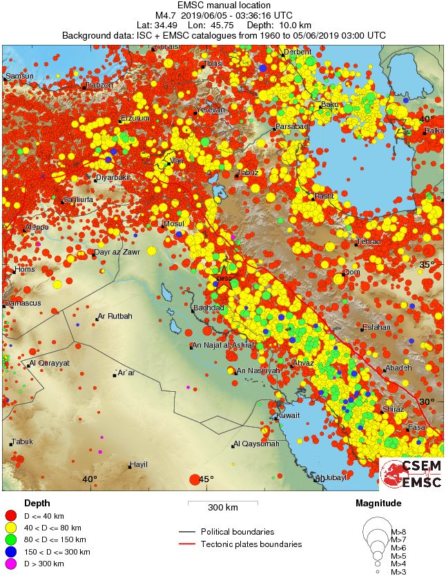 wide historical seismicity
