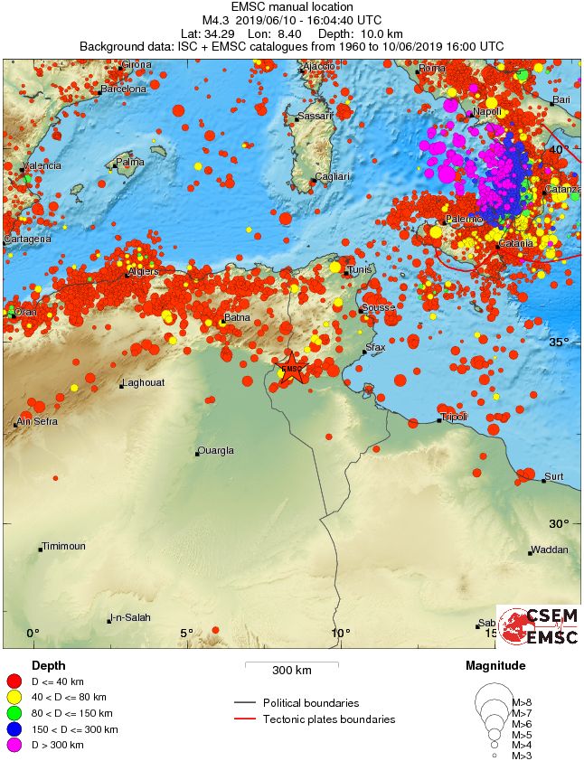 wide historical seismicity