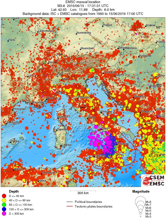wide historical seismicity
