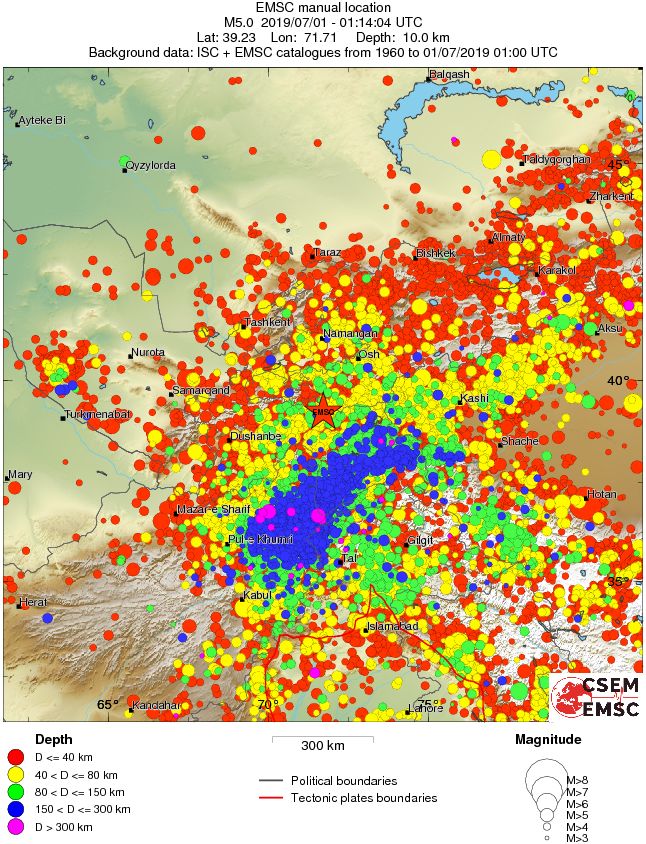 wide historical seismicity