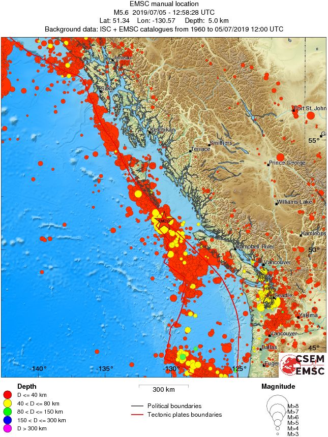 wide historical seismicity