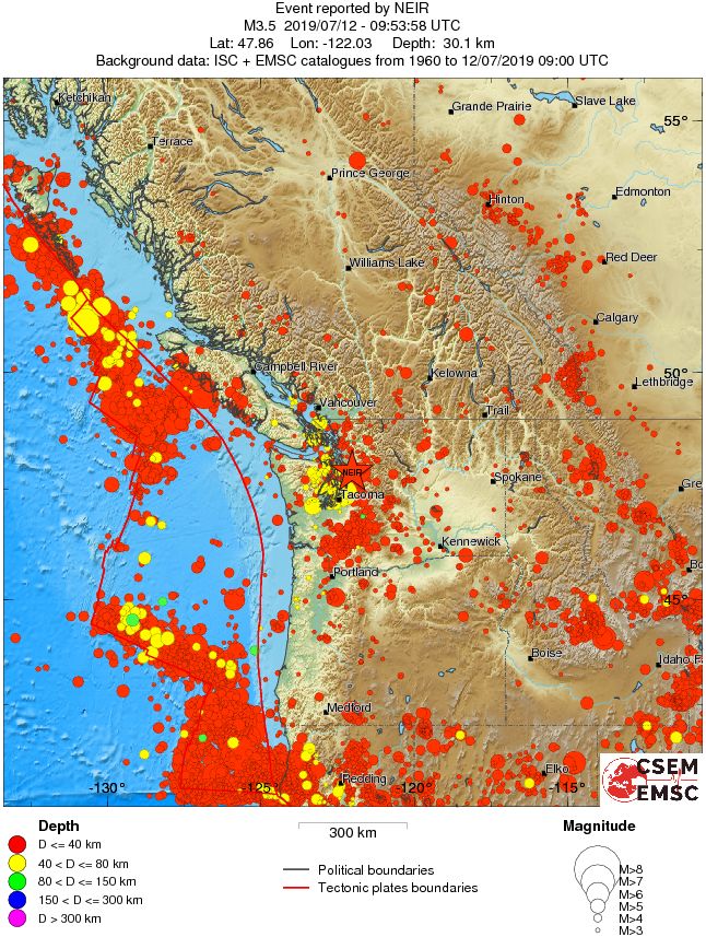 wide historical seismicity