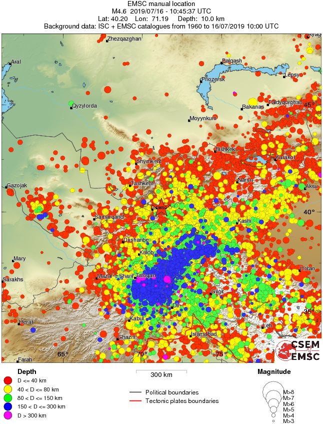 wide historical seismicity