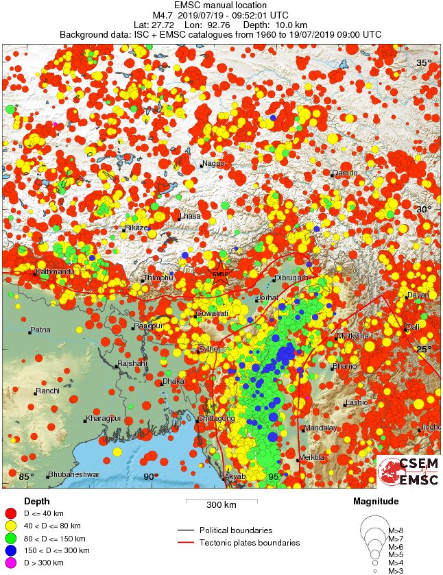 wide historical seismicity