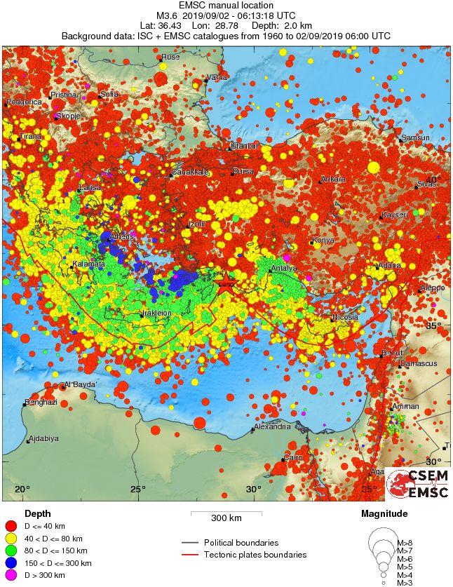 wide historical seismicity