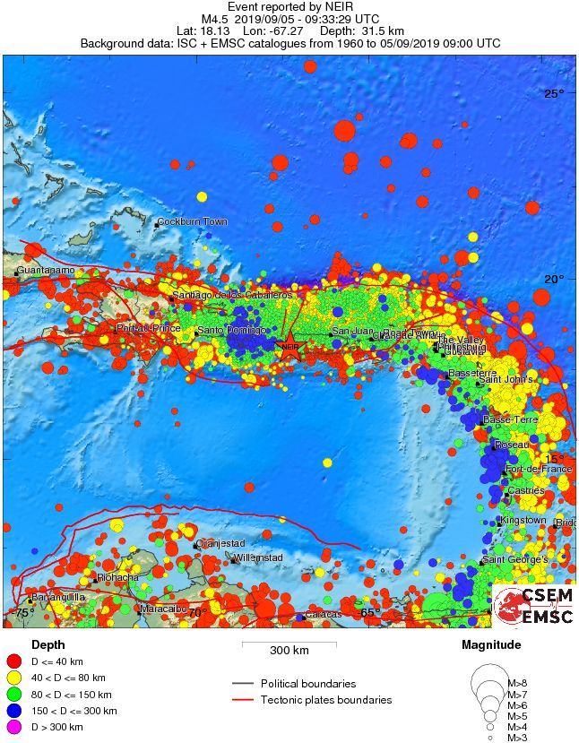 wide historical seismicity