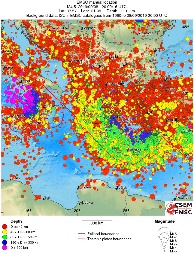 wide historical seismicity