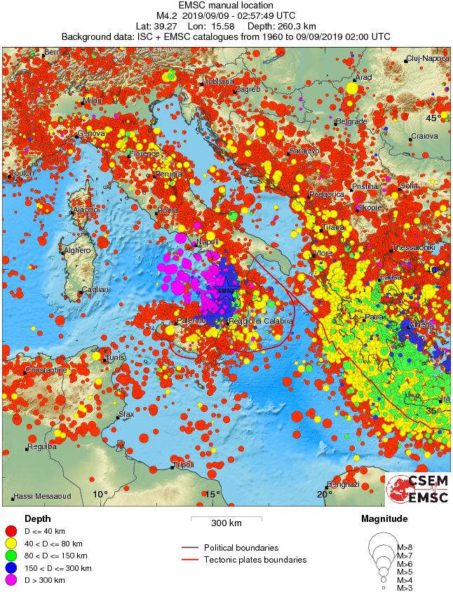 wide historical seismicity