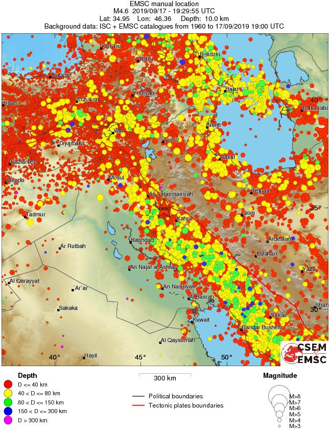 wide historical seismicity